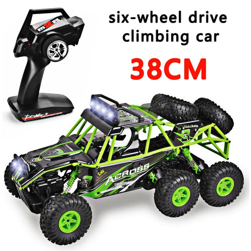2019 The New Wltoys 18628 rc car 1:18 six-wheel drive climbing car 2.4G remote control big foot off-road vehicle large size 38cm