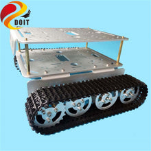 SZDOIT TD200 Double-Layer Crawler Metal Tank Chassis 2WD Robot Frame High Torque Motor Encoder Heavy Load DIY For Arduino