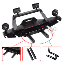 INJORA TRX-4 Metal Front Bumper with Led Light for 1/10 RC Crawler Traxxas TRX4 Sport 82024-4 Parts