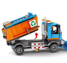 City compatible Ambulance Bricks Pizza car Sanitation Vehicle Truck assembled Building Blocks kits kids toy Children gift