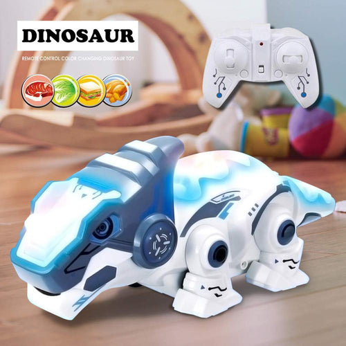 RC Dinosaur Toy, Smart Dinosaur Robotic Toys, Remote Control Smart Robotic Dinosaur with Telescopic Tongue Electronic Pets Toy