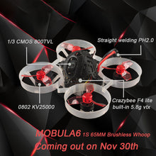 Happymodel Mobula6 Mobula 6 1S 65mm Brushless Bwhoop FPV Racing Drone with 4in1 Crazybee F4 Lite Runcam Nano3 Preorder RC Dron