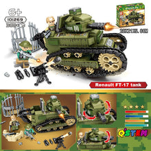 1061pcs Military German Tiger Tank Car Assembly Kits Building Blocks legoed Army WW2 soldier Model Kids brick children Toys Gift
