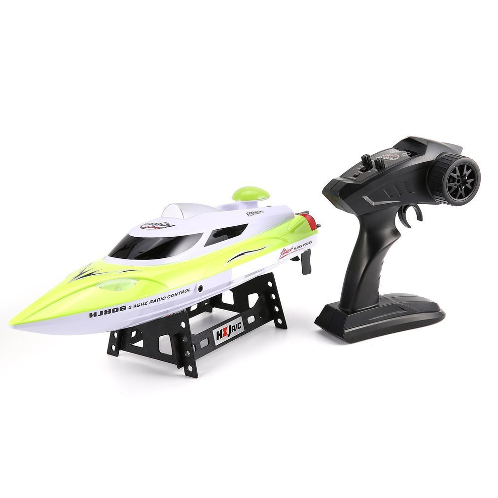 HONGXUNJIE HJ806 47cm 2.4G RC 30km/h High Speed Racing Boat Water Cooling System Flipped Omni-directional Voltage Prompt