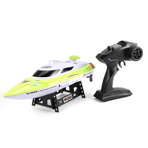 HONGXUNJIE HJ806 47cm 2.4G RC 30km/h High Speed Racing Boat Water Cooling System Flipped Omni-directional Voltage Prompt