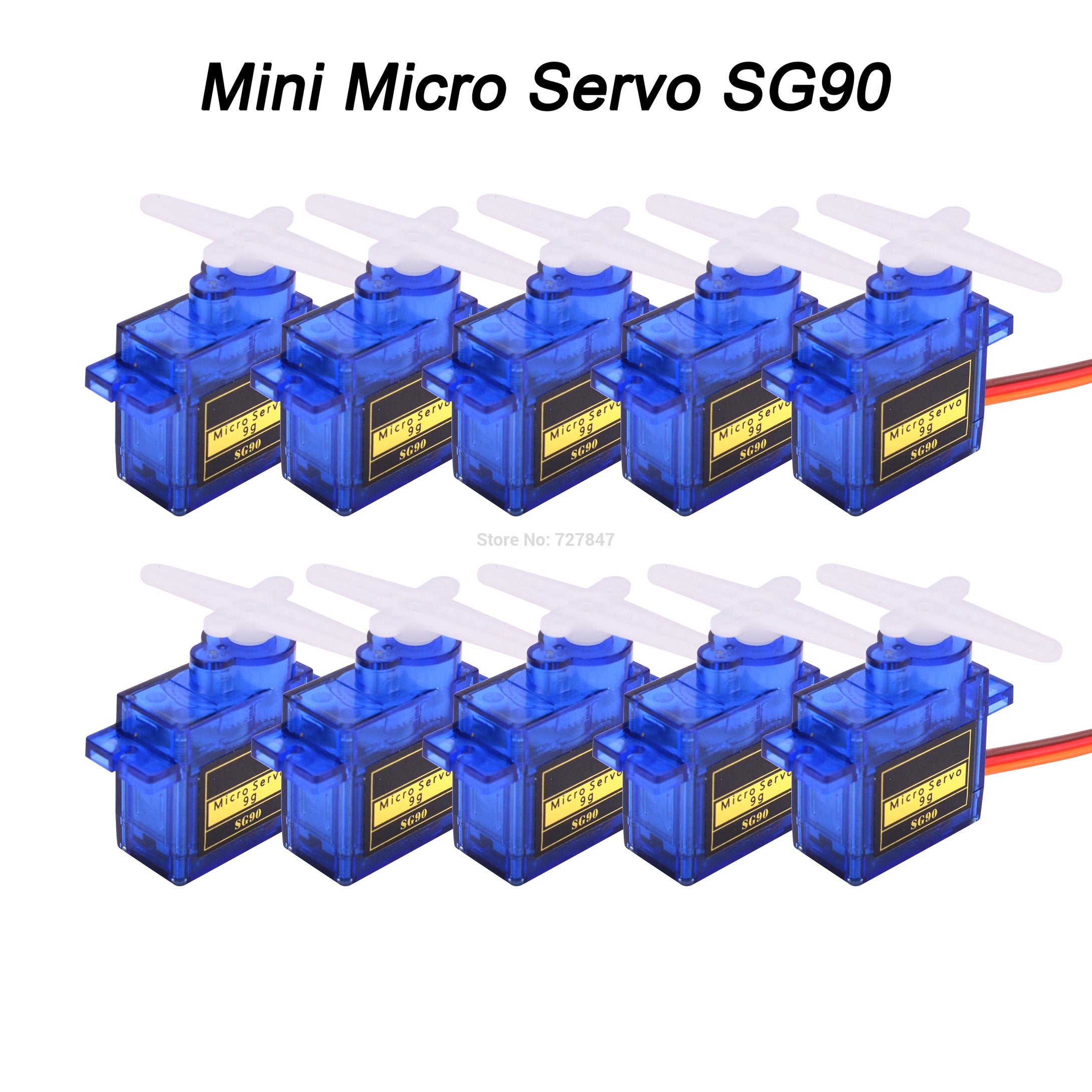 5pcs / 10pcs / 20pcs / 50pcs / 100pcs / 200pcs lot New SG90 SG 90 9G Mini Micro Servo for RC 250 450 Helicopter Airplane Car RC