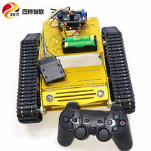 SZDOIT PS2 Gamepad Handle Control Metal RC Crawler Robot Tank Chassis Kit 2pcs 12V DC Motor DIY For Arduino Shock Absorbing Toy
