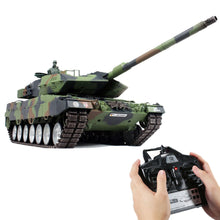 1:16 German Leopard 2A6 Main Battle Tank 2.4G Remote Control Model Military Tank Sound Smoke Shooting Effect Metal Ultimate