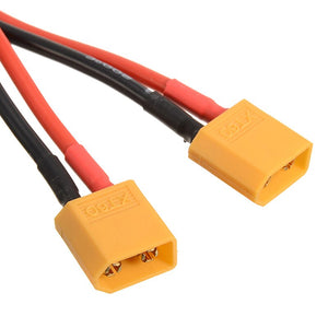 10cm XT60 Plug Power Parallel Battery Connector Cable Dual Y Extension Lines Cable Extension DIY Male&Female Battery Cable