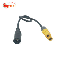 Universal XT60 to DC 5.5/2.1mm Female Adapter Power Cable For Fatshark Skyzone Aomway Goggles