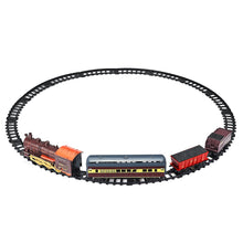 Retro Electric Train Toy Rails Remote Control Train Model Railway Set Train Dynamic Steam RC Trains Set Simulation Model Toy Set