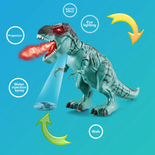 Electric Dinosaur Tyrannosaurus Rex Animal Electronic Walking Lay Eggs Animals Toy Music Light Spray Toys for Kids Gifts