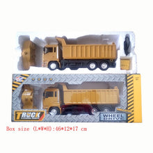 RC cars dump truck Toys for children boys Xmas birthday gifts yellow color RC Engineering truck model Beach toys transporter