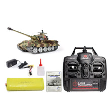 1:16 German Henschel Tiger King Battle Tank 2.4G Remote Control Model Military Tank With Sound Smoke Shooting Effect - Metall