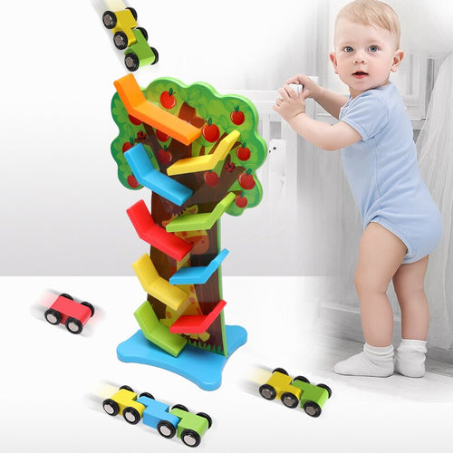 Rail Car Toy Boy 1-2-3-Year-Old 6 a Year of Age Children Infant Educational Car Small Train Baby hua xiang che