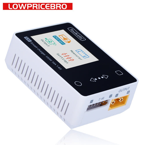 In Stock ToolkitRC M6 Battery Balance Charger 150W 10A DC Output for 1-6S Lipo LiHV Life Lion NiMh Pb Cell Checker Servo Tester
