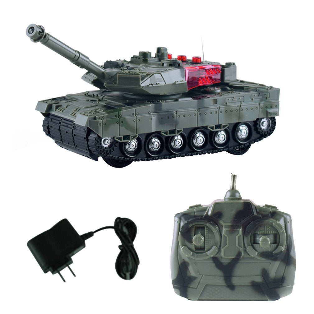 High Simulation Electric RC Tank 4 Channels Remote Control Battle Tanks Model Toys For Boys Children Christmas Gift
