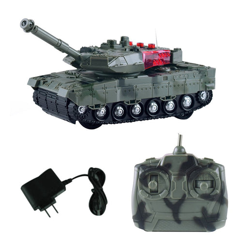 High Simulation Electric RC Tank 4 Channels Remote Control Battle Tanks Model Toys For Boys Children Christmas Gift