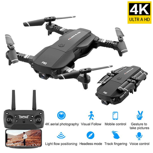 Drone 4K RC Quadcopter With Camera Foldable FPV Wifi Wide Angle High Hold RC Helicopter Selfie Drone Kid's Toys