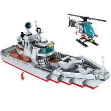 Building Blocks Navy Battleship Military Battle Destroyer Attack Ship Boy Girl Legoinges Toy Christmas Gift