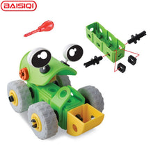 2 in 1 BAISIQI 6824 Intelligent Assembly tool set model Create DIY toy Screw block kit for 5-6-7-8-9 year old kid child boy