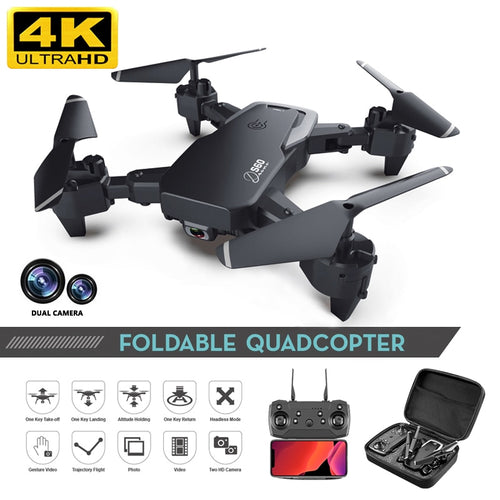 2020 NEW Drone 4k HD Wide Angle Camera 1080P WiFi fpv Drone Dual Camera Quadcopter Height Keep Drone Camera Dron Helicopter Toy