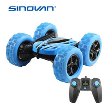 RC Car 2.4G 4CH Stunt Drift Deformation Buggy Car Rock Crawler Roll Car 360 Degree Flip Kids Robot RC Cars Toys for Gifts Blue