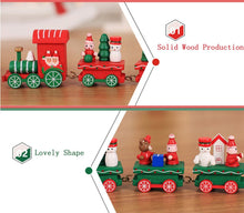 Xmas Wooden Christmas Train Santa Claus Festival Ornament Home Decor Kids Gifts Kids Toys Toys For Children Christmas Gifts