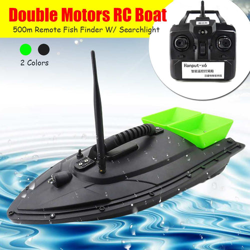 Flytec 2011-5 / V007 / V500 Electric Fishing Bait RC Boat 500M Remote Fish Finder 5.4km/h Double Motor Toys Kit / RTR Version