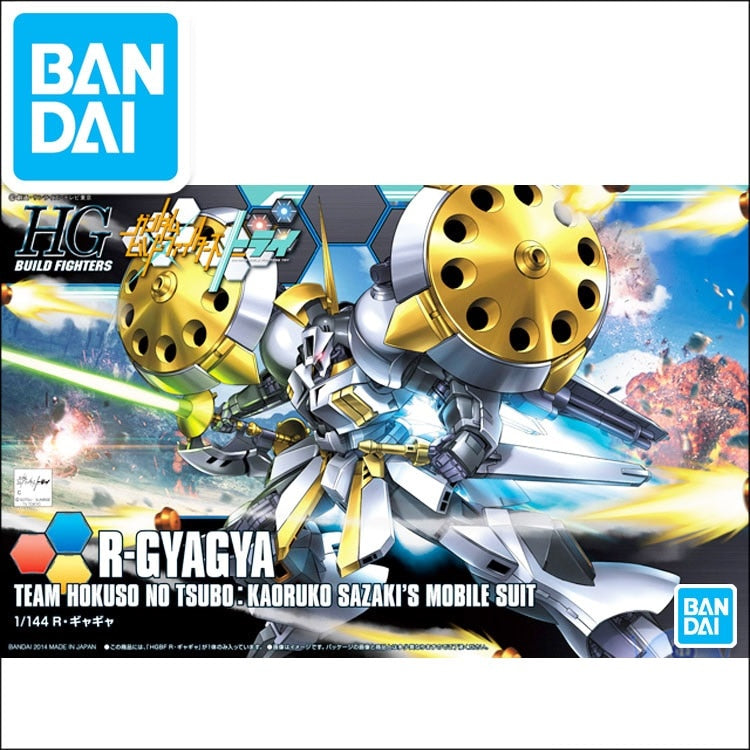 Original Gundam HG 1/144 Model BUILD R-Gyagya GUNDAM FULL PACKAGE Mobile Suit Kids Toys With Holder