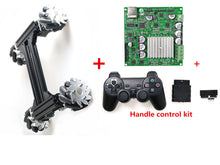 100mm Mecanum Omni Wheel High Power Metal RC Robot Tank Chassis Kit + Wireless Controller 4pcs 42-Stepper Motor DIY For Arduino