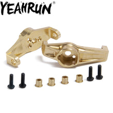 YEAHRUN 1Pair Heavy Duty Brass Front Hub Carrier for Traxxas TRX4 1/10 RC Crawler Counterweights