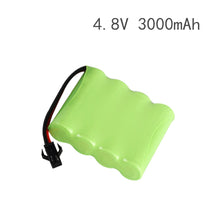 4.8v 3000mAh Ni-MH AA Battery and Charger For RC Car Robot Tank Gun Boat 4.8v 2400mah 4.8v Rechargeable Battery Pack