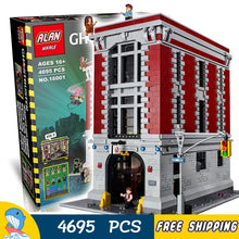 586pcs Ghostbusters Ecto-1 & 2 Movie Police cars 16032 Figure Building Blocks Assemble Children Toys Compatible With Lego