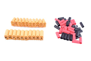 10paris XT60 battery connector for rc plane and car male and female with 3.5mm good gold plated plugs with 4mm shrink tube