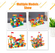Building Blocks Kit DIY Plastic Marble Race Run Maze Track Funnel Slide Assemble Blocks Toy Education Toys for kids Gift