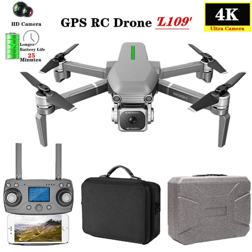 L109-S RC Drone Quadcopter 4K HD Camera 5G WiFi GPS Drones With One Key Return Altitude Hold 800m WiFi Image Distance dron toys