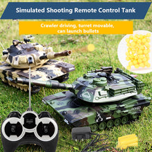 M1A2 Wireless Remote Control Tank Can Launch Bullets to Battle Charged Tracked Off-road Vehicle Boys and Children's Toys Gif
