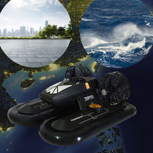 RC Boat Hovership Amphibious Transport Dock 4CH Remote Control Hovercraft Boat High Simulation Electronic Hobby Toys for Kids- E