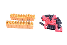 10paris XT60 battery connector for rc plane and car male and female with 3.5mm good gold plated plugs with 4mm shrink tube