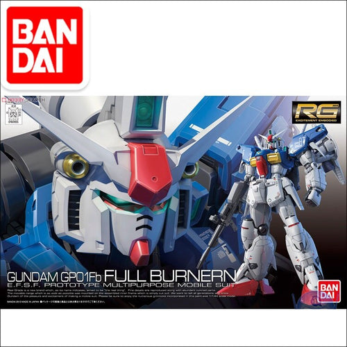 Original Gundam RG 1/144 Model RX-78 Gundam GP01FB ZEPHYRANTHES Mobile Suit Kids Toys With Holder