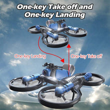 2-In-1 Variant Remote Control Motorcycle Drones with Camera Wifi Folding Toy