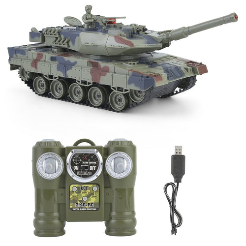 Kids 778-1/2/3/4 Simulation 1:24 RC Battle Tank Toys Crawler Light Remote Control Heavy Machine Tanks Toys For Children Gift