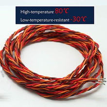 5M 16 feet 22AWG 26awg 30/60 Core 3 way Twist Servo Extension Cable JR Futaba Twisted Wire Lead For RC Airplane Accessories