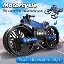 2-In-1 Variant Remote Control Motorcycle Drones with Camera Wifi Folding Toy