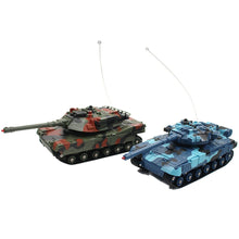 1:24 2PCS Rc Battle Tank Fight Crawler Chariot Train Simulation Interest Outdoor 180 Cannon Rotation Sweep Collection Multicolor