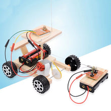 Diy Wireless Remote Control Racing Model Kit Wood Kids Physical Science Experiments Toy Set Assembled Car Educational Toy