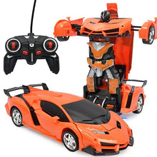 Rc Transformer 2 in 1 RC Car Driving Sports Cars drive Transformation Robots Models Remote Control Car RC Fighting Toy Gift