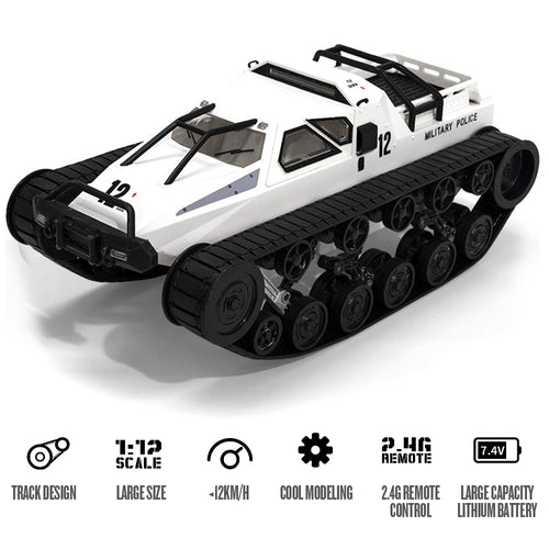 2.4GHz Electric Caterpillar RC Tank 360 Degree Rotating Remote Control Tank Panzer Armored Toys 1/12
