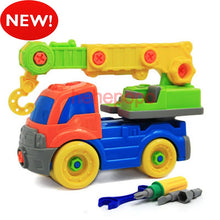 26cm Screwing Blocks MIXER Truck Take Apart Toy Car Screws DIY Assembly Car Toy for Kids Truck Model Building Kits Plastic Toy